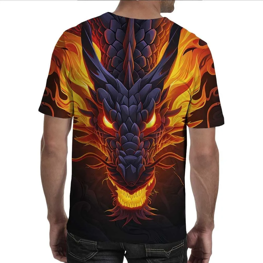3D Print T-Shirts Funny Graphics Tees Crewneck Short Sleeve Tees for Mens Womens