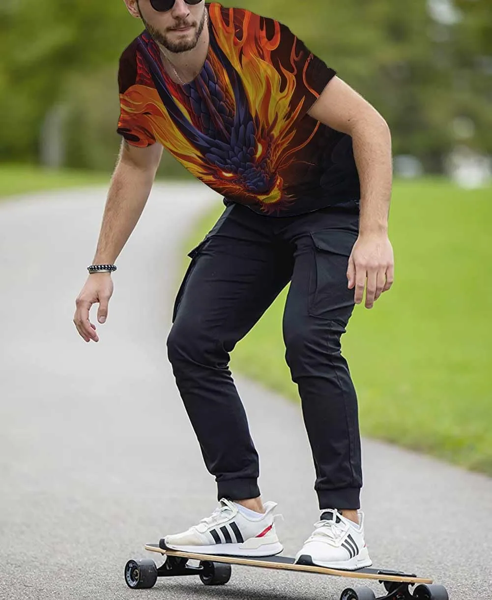 3D Print T-Shirts Funny Graphics Tees Crewneck Short Sleeve Tees for Mens Womens
