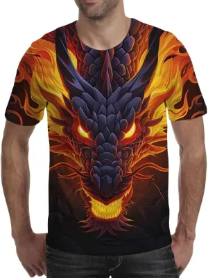 3D Print T-Shirts Funny Graphics Tees Crewneck Short Sleeve Tees for Mens Womens