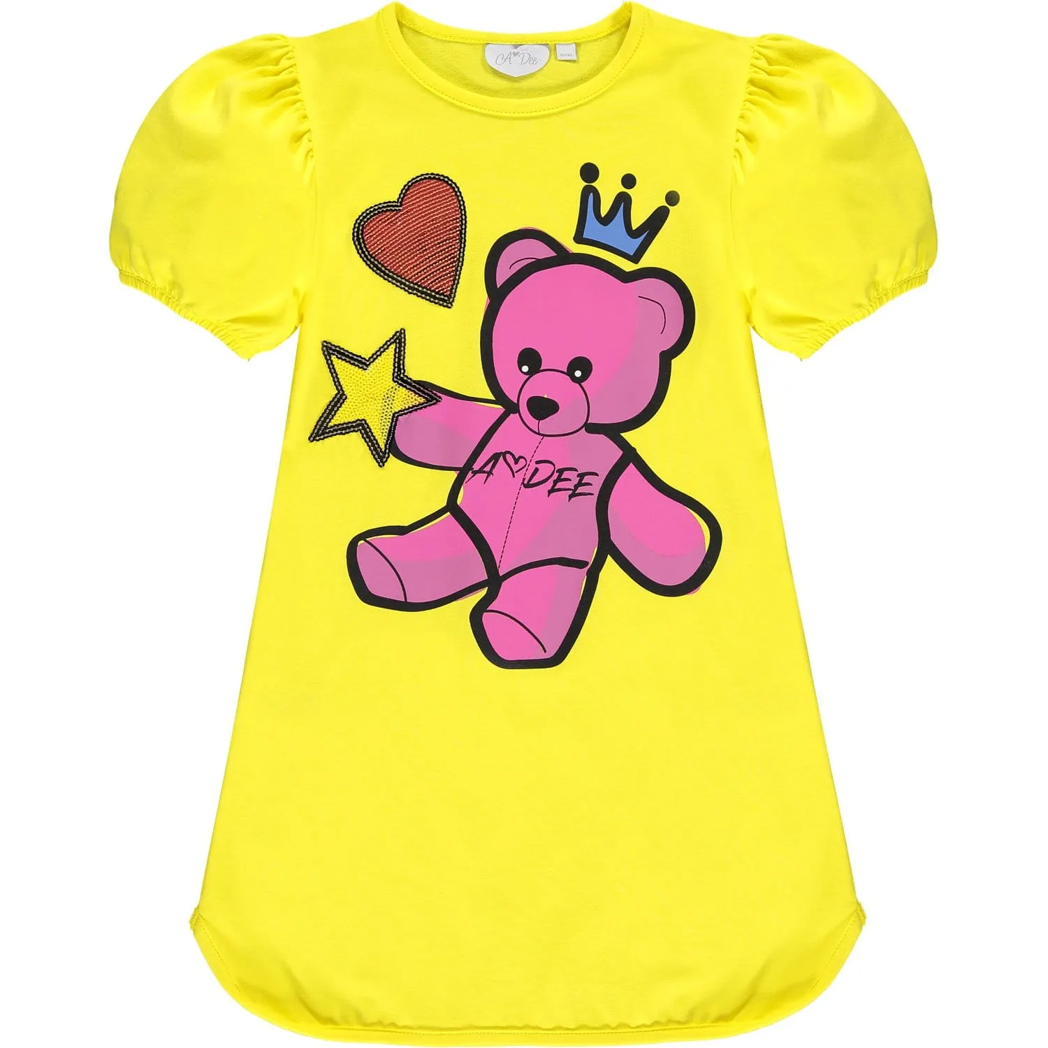 A DEE - Lauren Teddy Jersey Dress - Yellow
