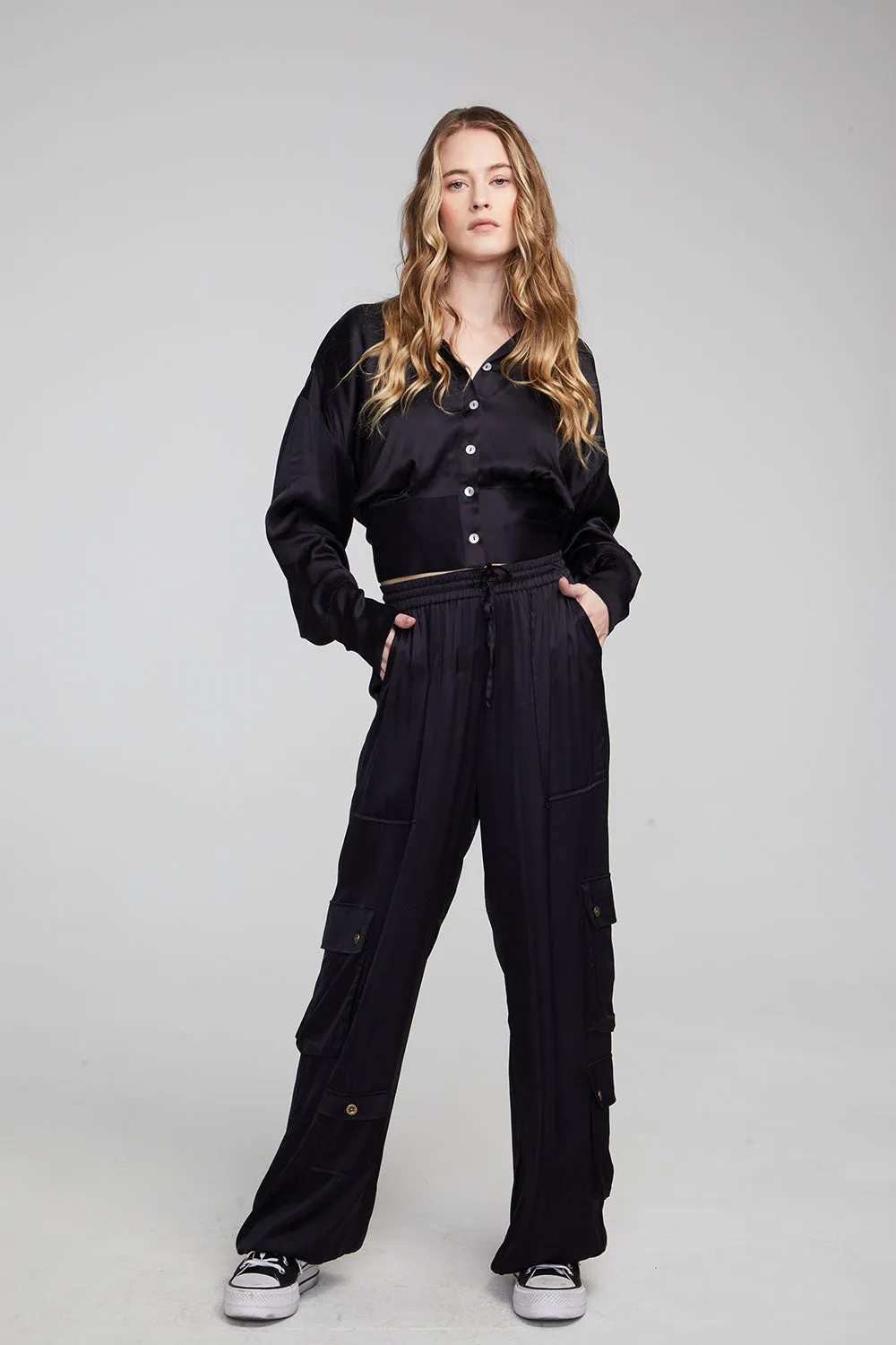 Agnes Shadow Black Blouse