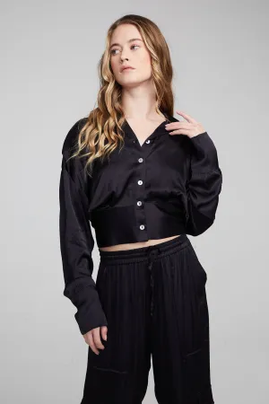 Agnes Shadow Black Blouse