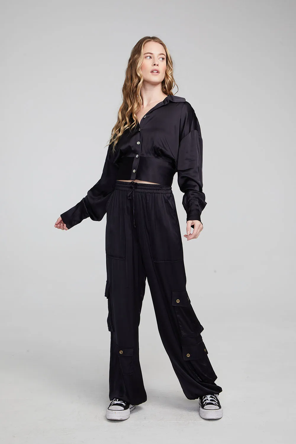 Agnes Shadow Black Blouse