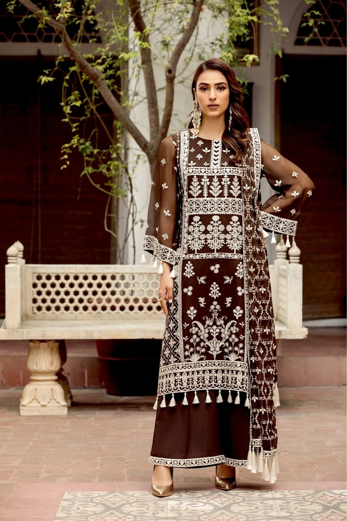 Alizeh Shahtaj Festive Embroidered Chiffon Collection '21 – Naqsh
