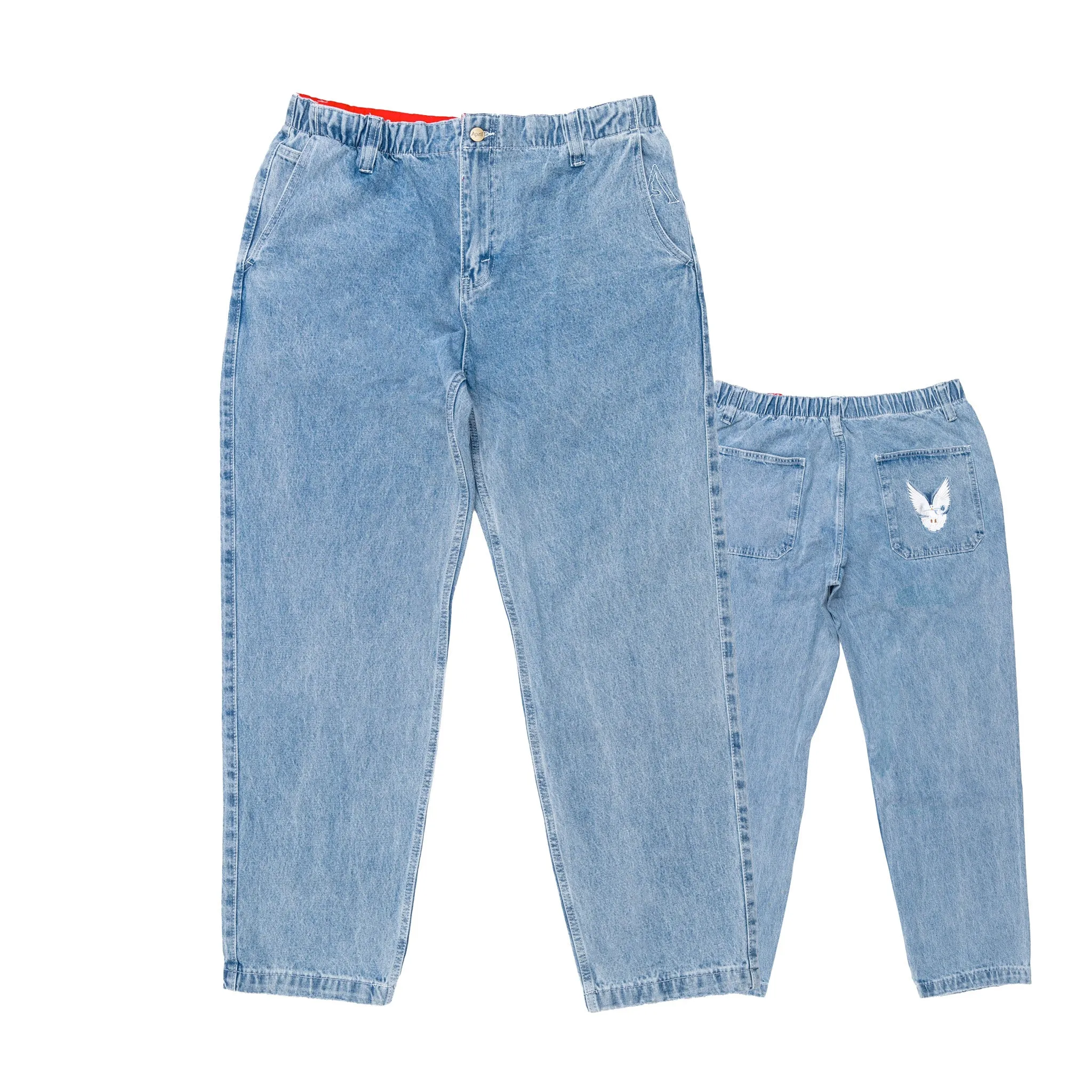 April Blue Dove Denim Jeans Light Blue Wash