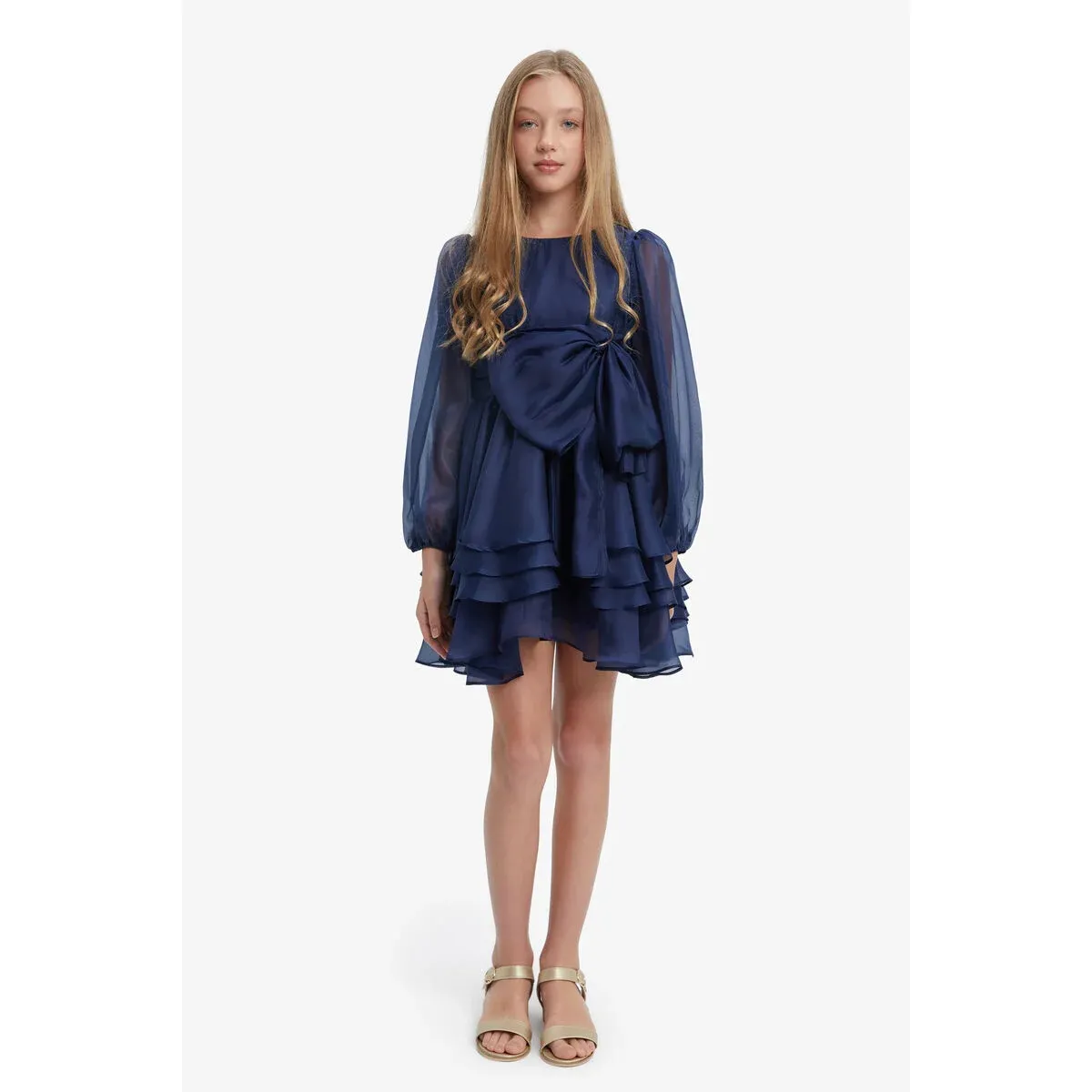 Bardot Junior - Enya Organza Mini Dress - Navy