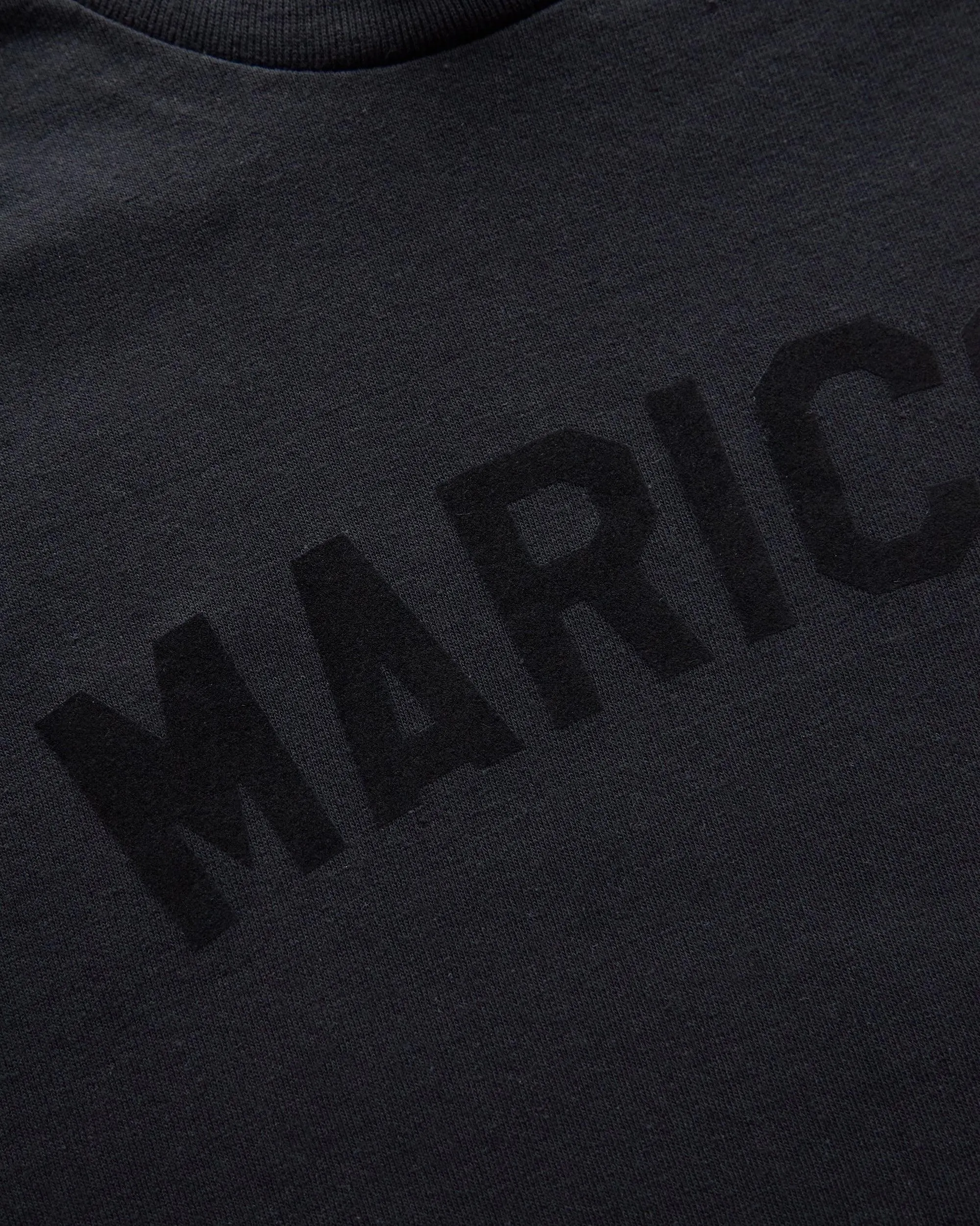 Black flock Maricón - black cropped tee / crop top