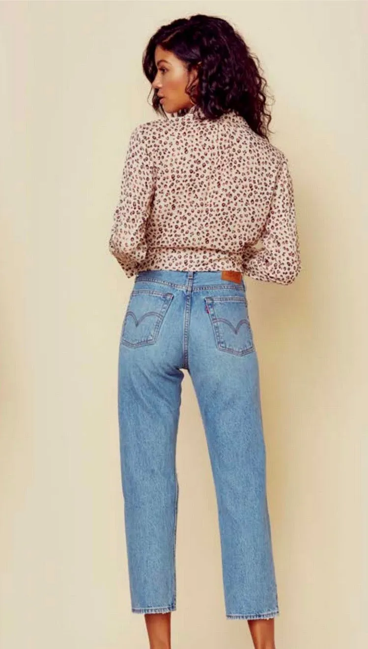 Blue Life Caden Crop Top Leopard Cream