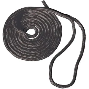 Braided Nylon Dock Line - w/Eye 3/4" x 30' Black