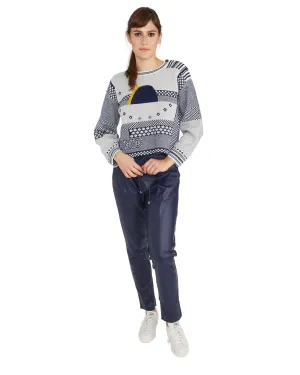 Brogden Leather Track Pant | Blue - FINAL SALE