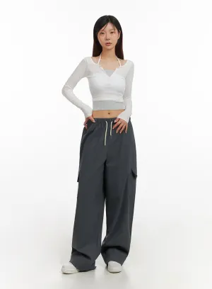 Cargo Wide Leg Pants IY410