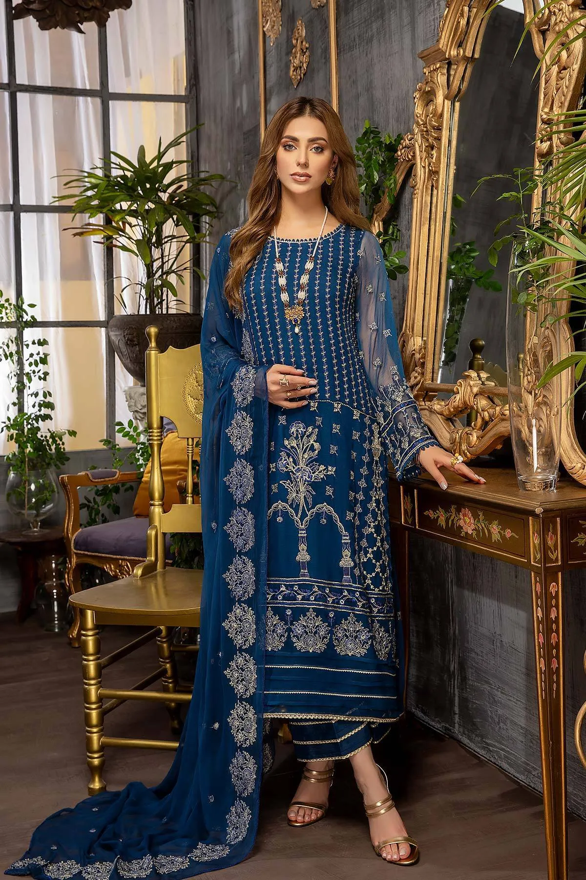 Charizma Allure · Embroidered Chiffon Collection – CAL-003