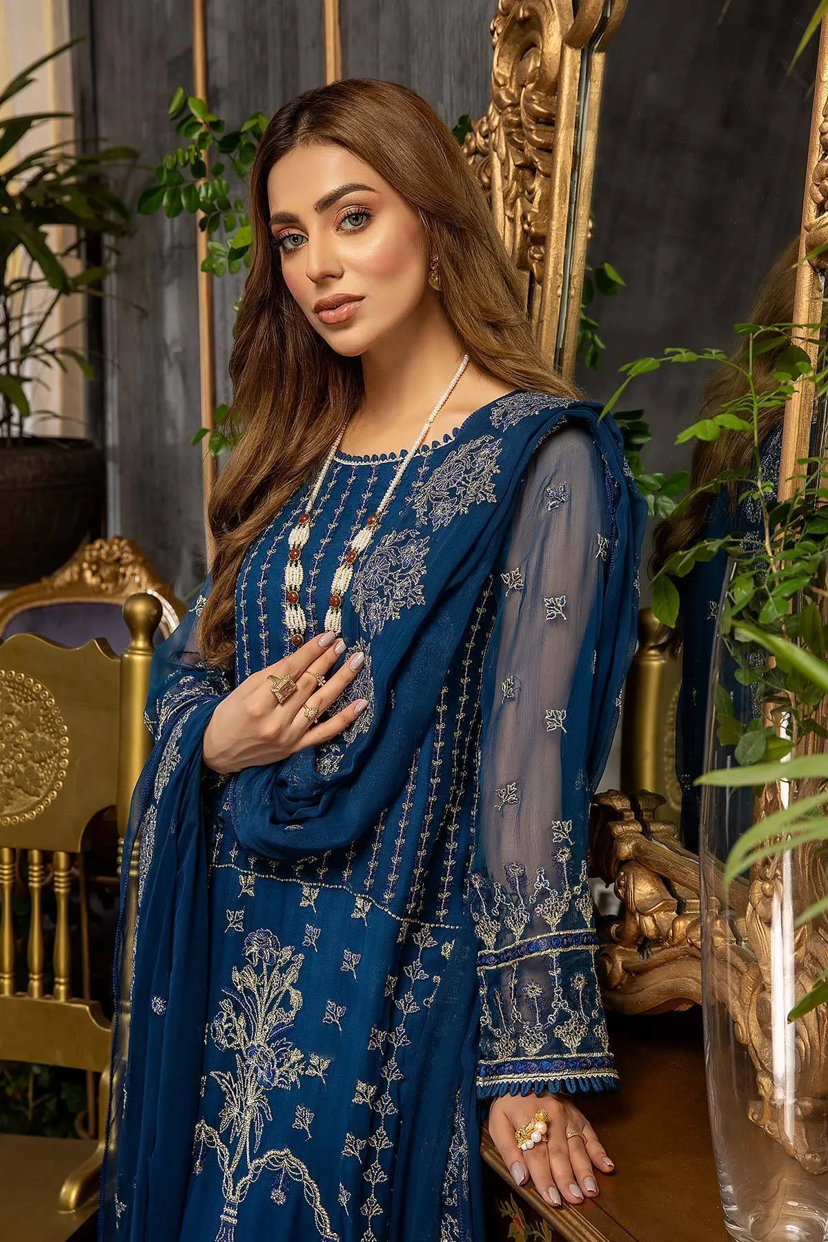 Charizma Allure · Embroidered Chiffon Collection – CAL-003