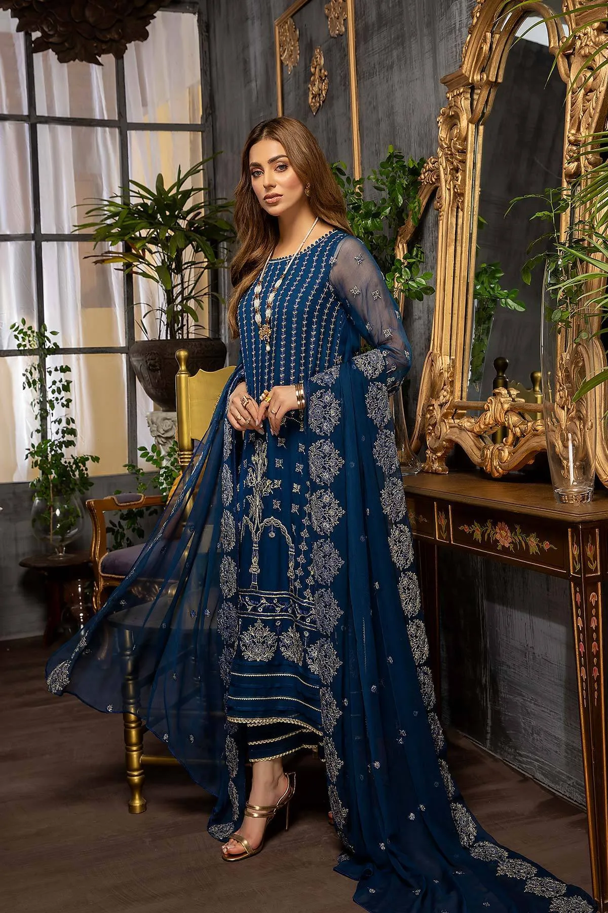 Charizma Allure · Embroidered Chiffon Collection – CAL-003