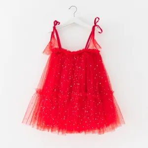 Children's Skirt Stars Moon Mesh Gauze Skirt Princess Pengpeng Skirt