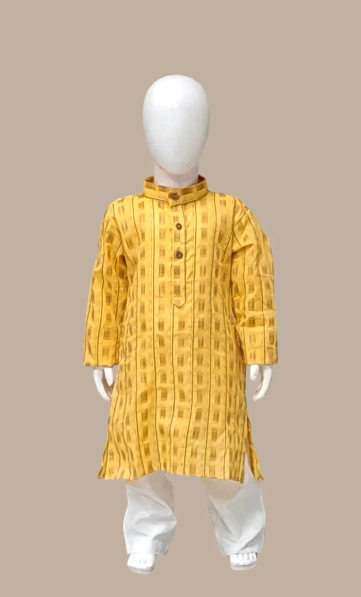 Deep Mustard Printed Kurta Set