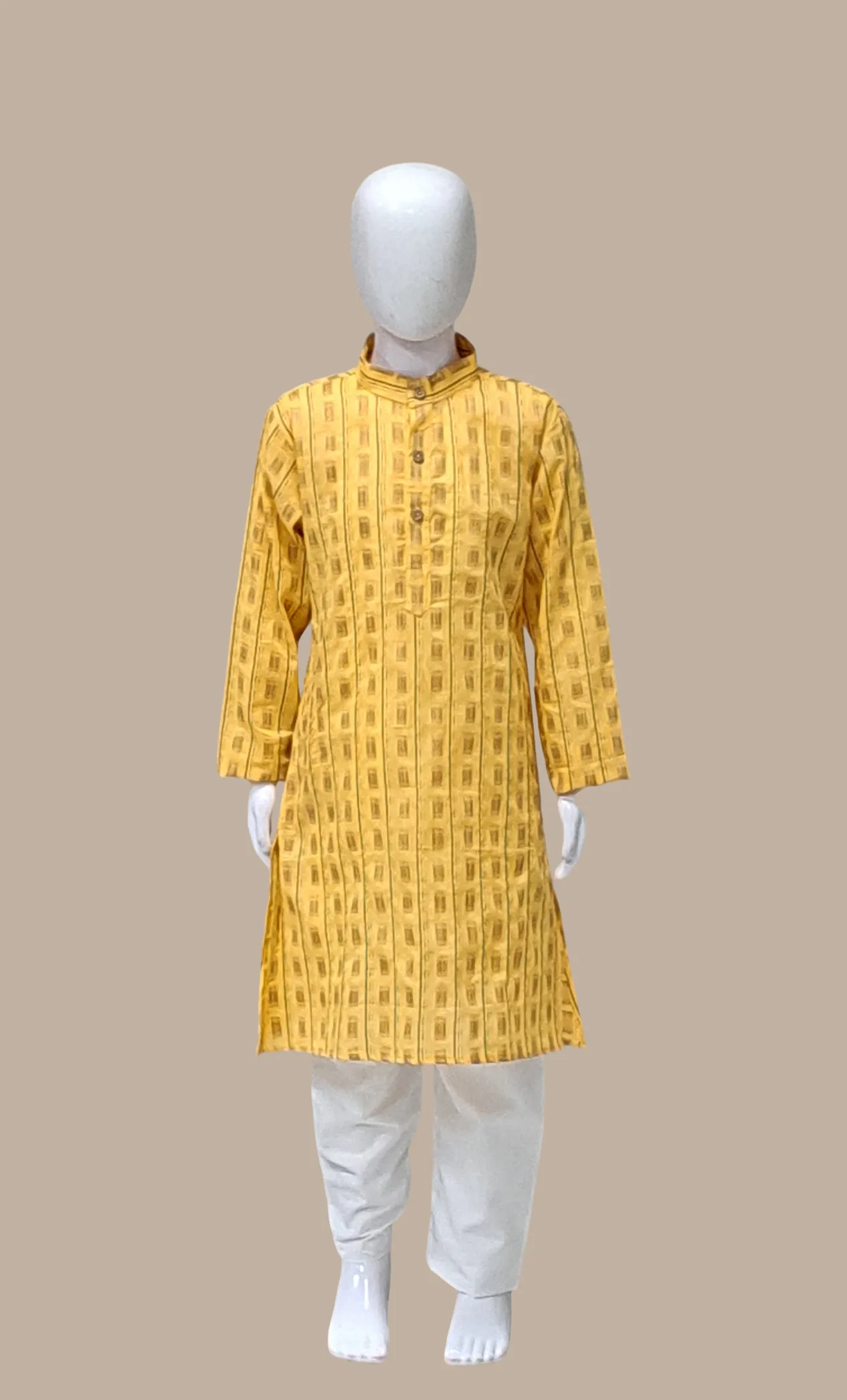Deep Mustard Printed Kurta Set