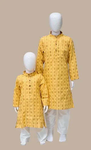 Deep Mustard Printed Kurta Set