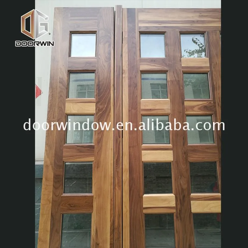 DOORWIN 2021Good quality double wood doors exterior chinese wooden door antique solid by Doorwin on Alibaba