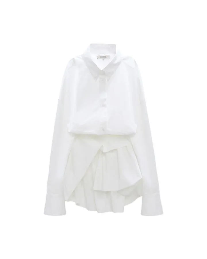 Dorothee Schumacher Poplin Power Wrap Detail Blouse