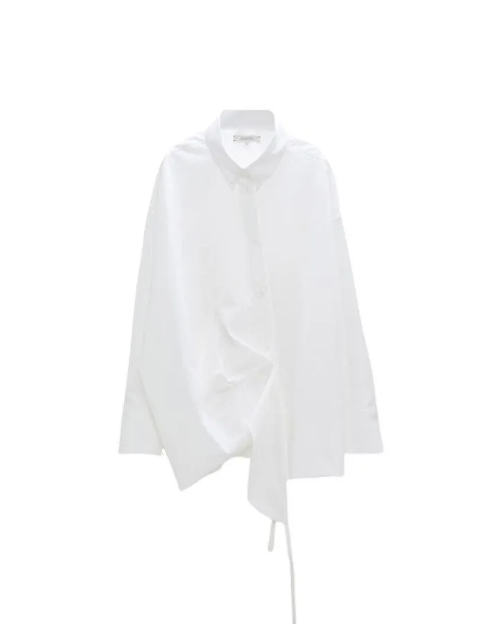 Dorothee Schumacher Poplin Power Wrap Detail Blouse
