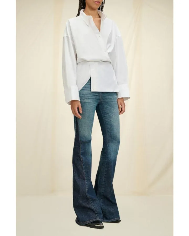 Dorothee Schumacher Poplin Power Wrap Detail Blouse