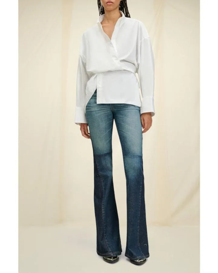 Dorothee Schumacher Poplin Power Wrap Detail Blouse