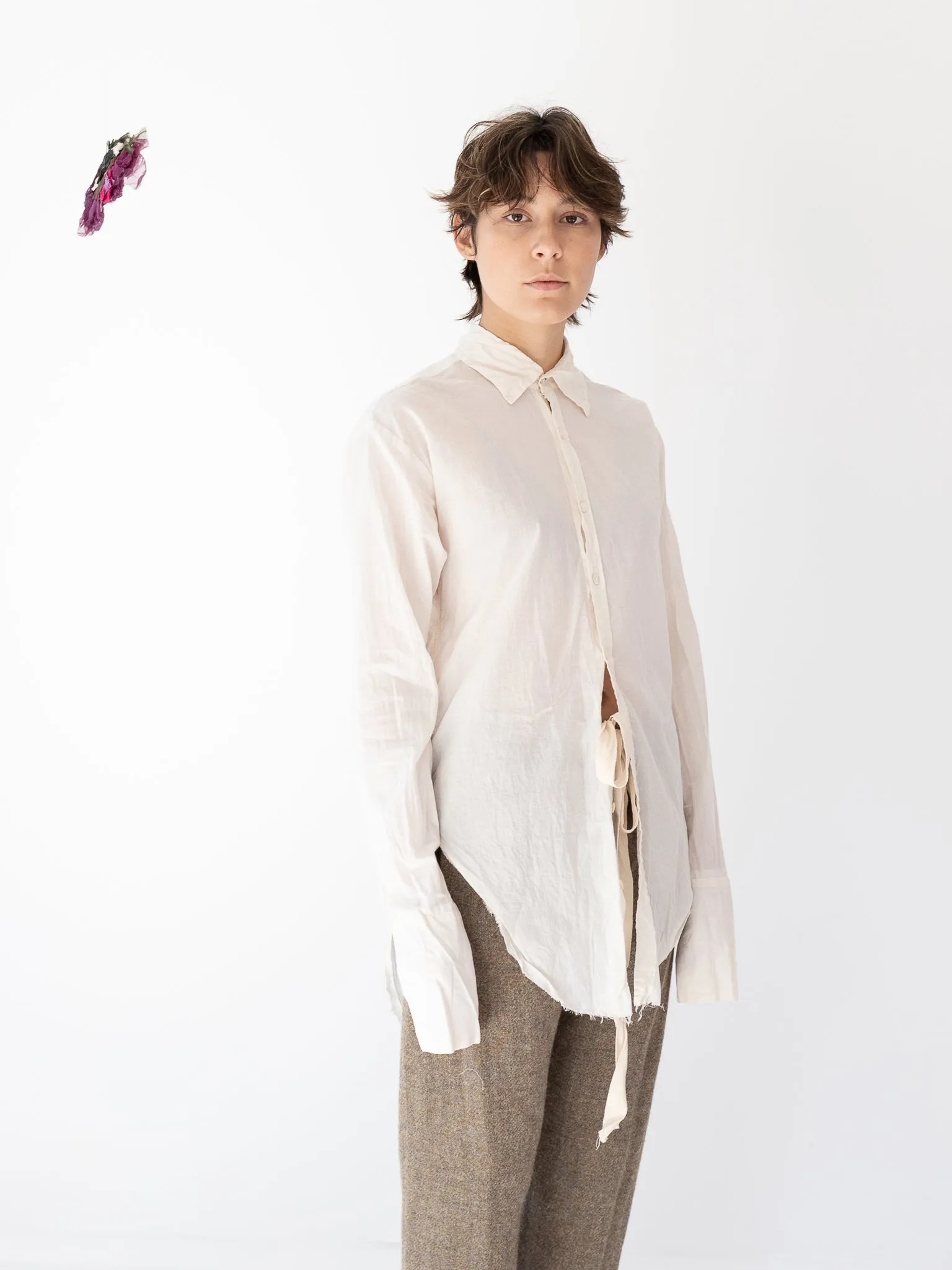 Elena Dawson Mid Length Shirt, Ivory