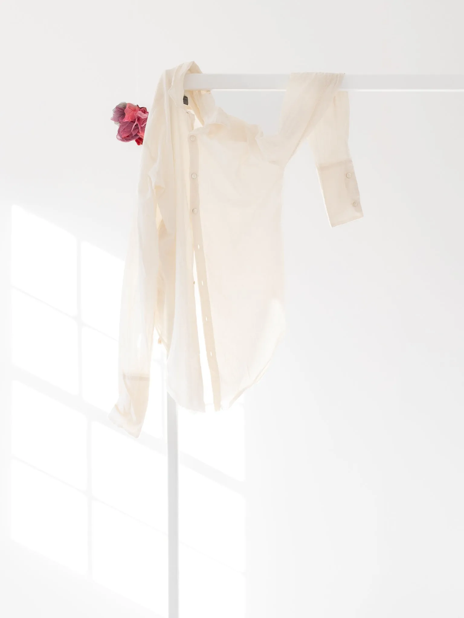 Elena Dawson Mid Length Shirt, Ivory