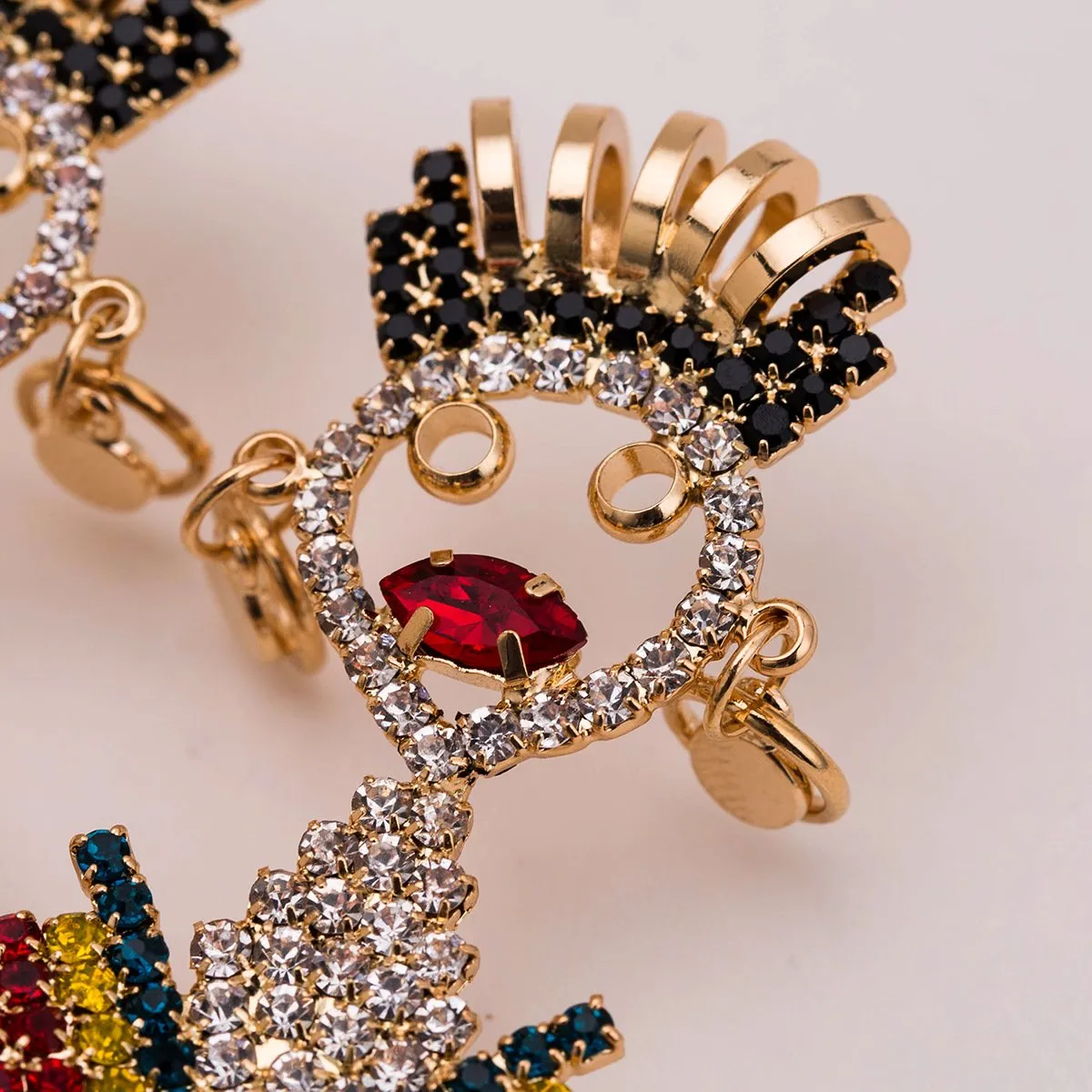 Exaggerated Finged Diamond Bohemian Earrings