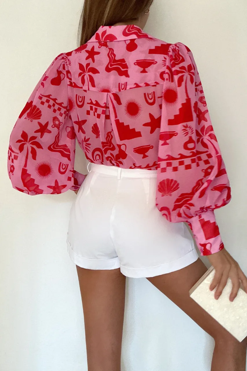 FLEETWOOD BLOUSE - COVE PINK