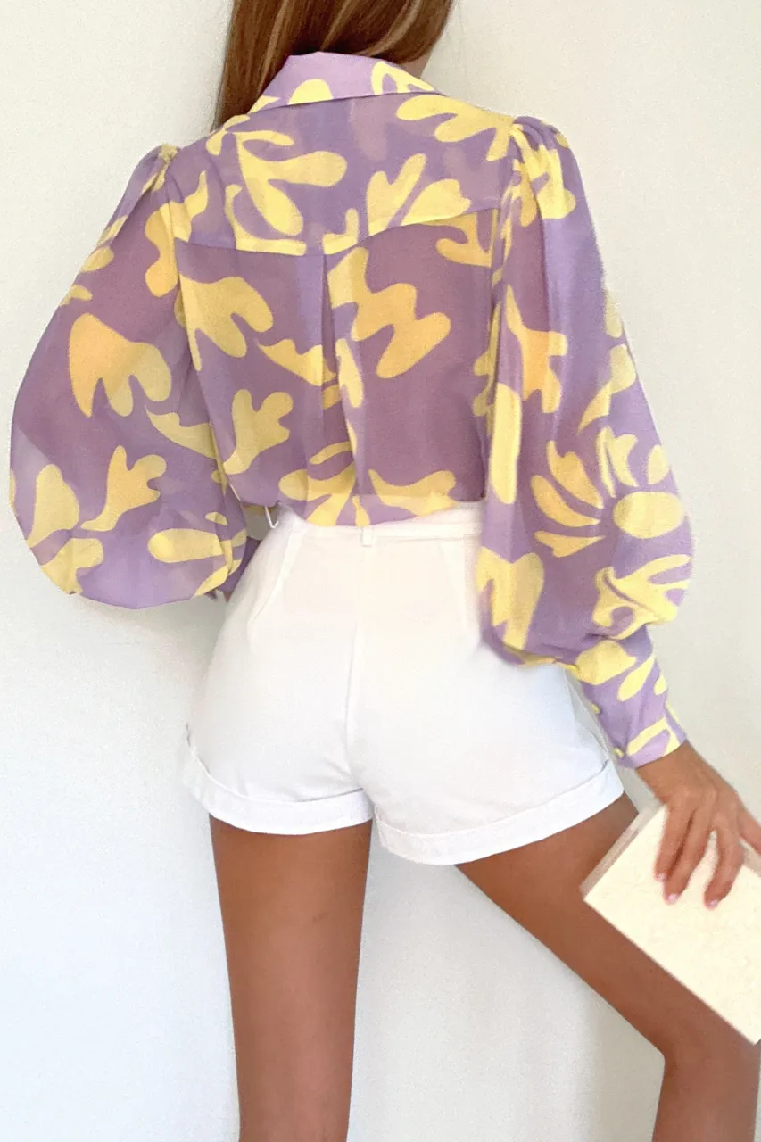FLEETWOOD BLOUSE - LILAC  BOTANICA