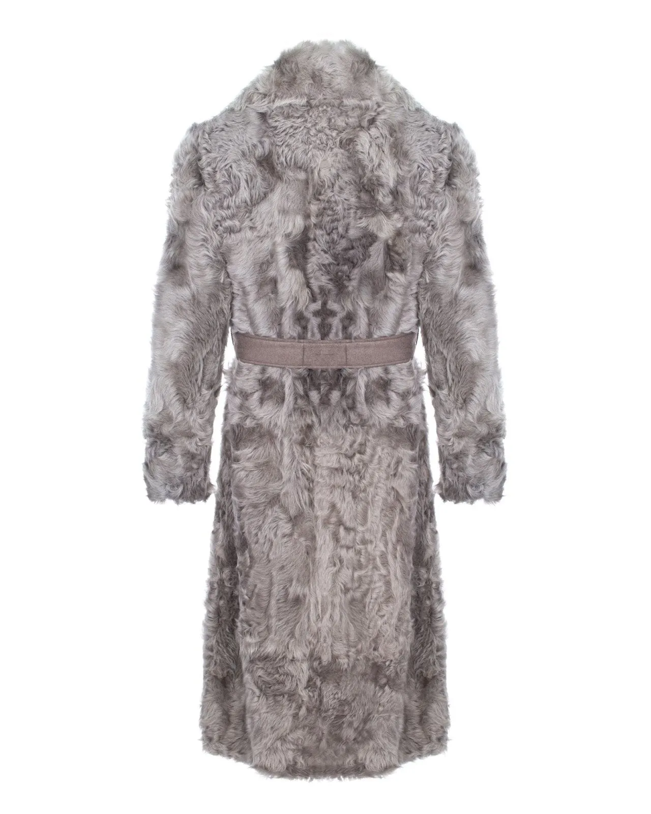 Grey Shearling Coat