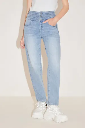 High Waist Light Blue Jeans