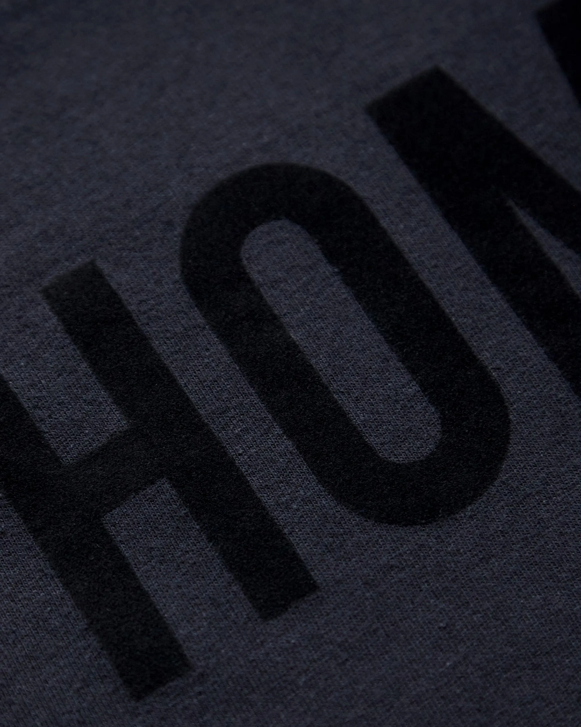 HOMO flock print black - crop top