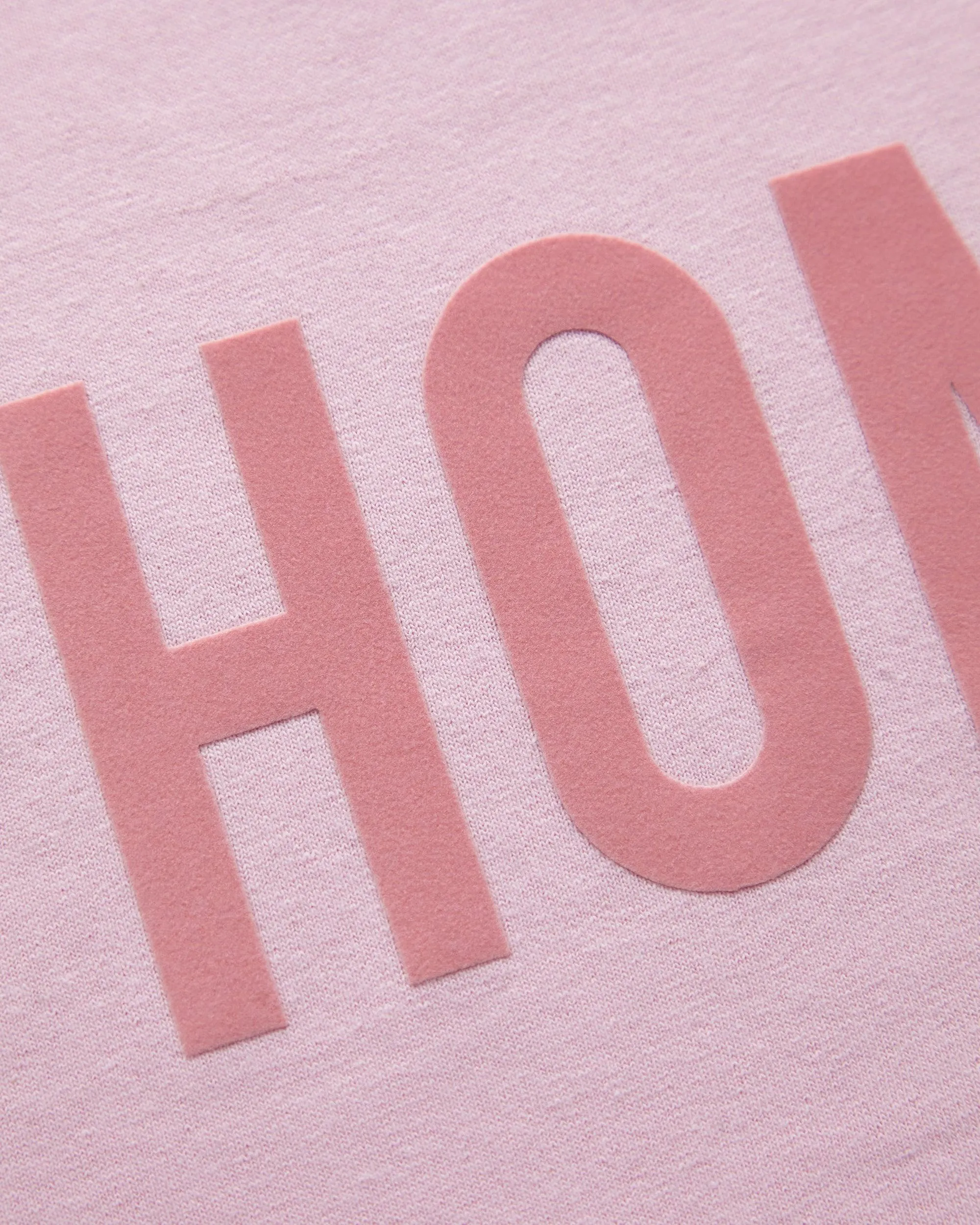 HOMO flock print pink - crop top