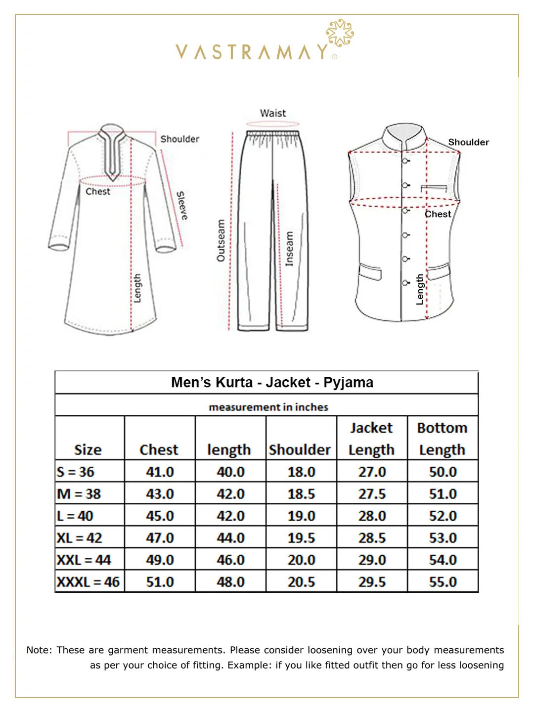 Jashvi Men's Orange Matka Silk Nehru Jacket With Cream Silk Blend Kurta Pyjama Set