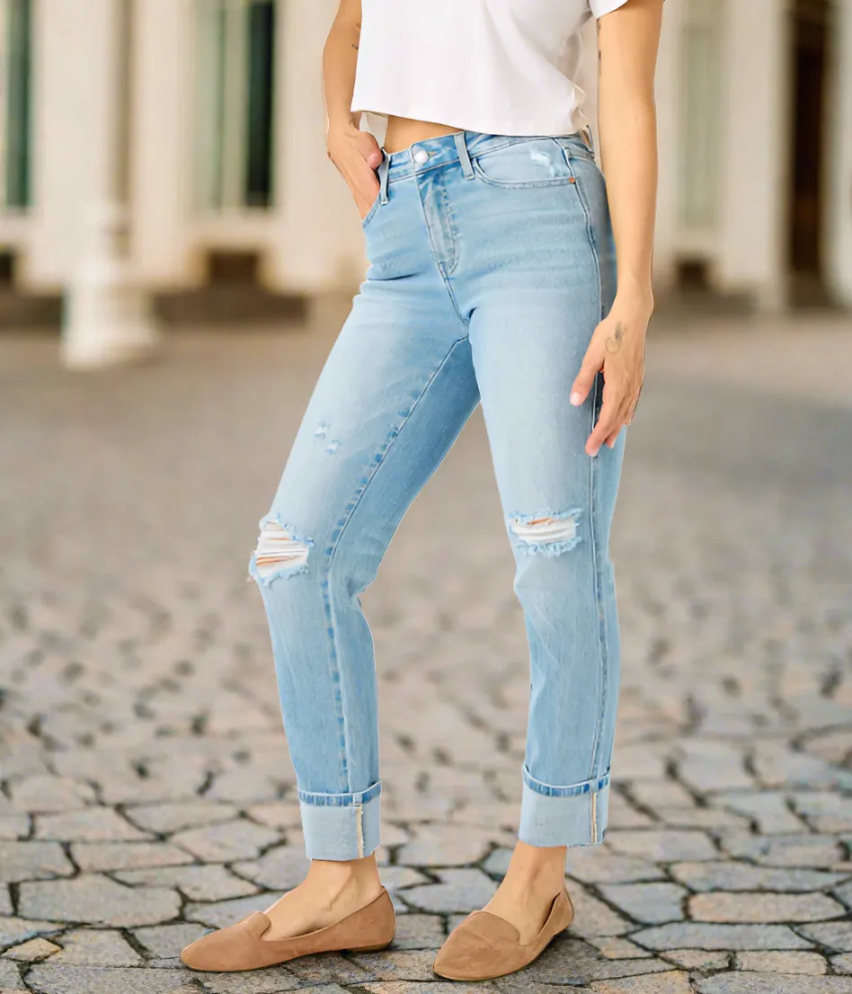 Judy Blue Americana Cuff Jean