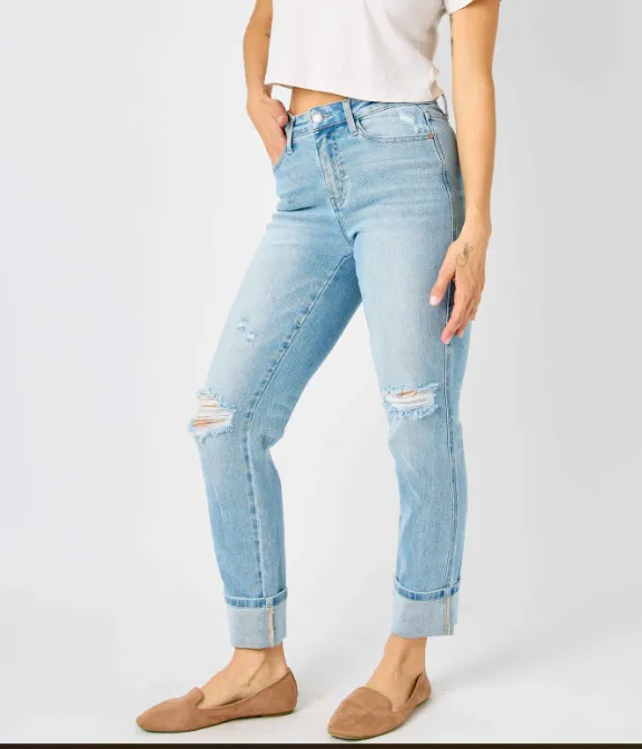 Judy Blue Americana Cuff Jean