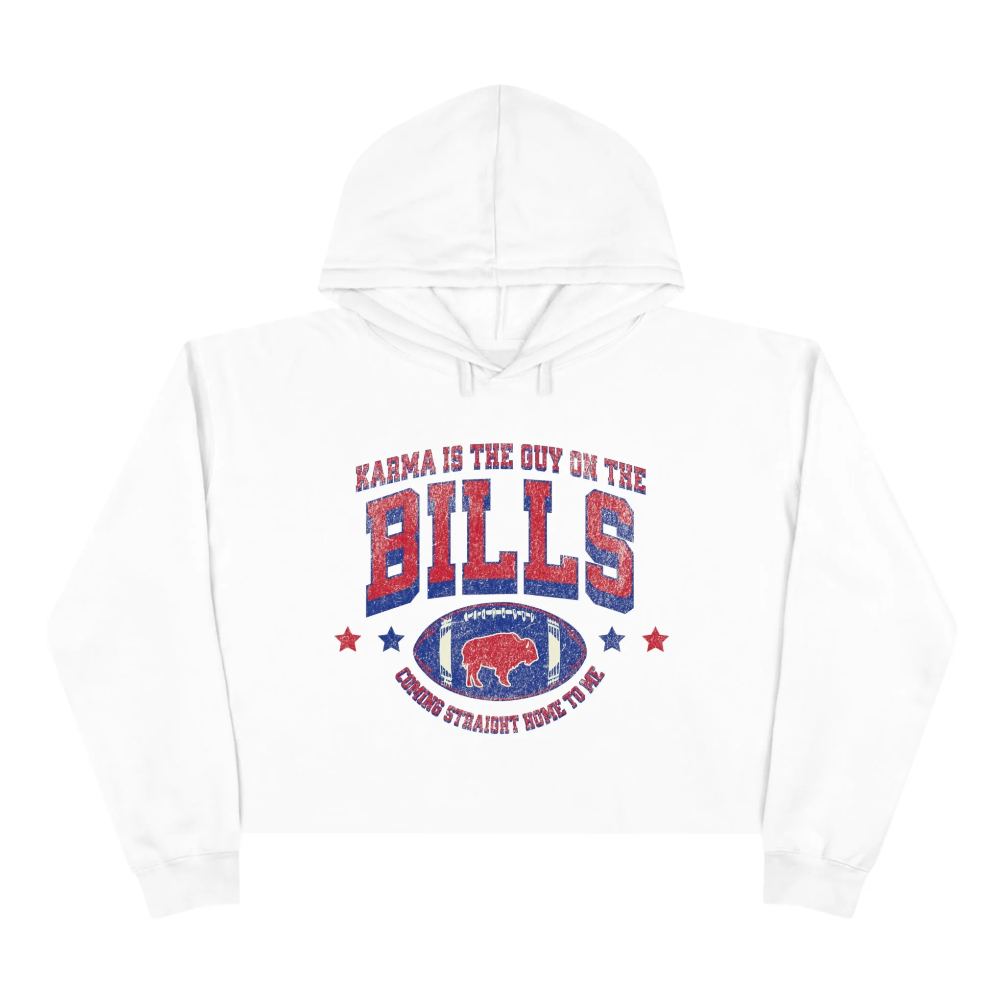 Karma is the guy on the Bill Cropped Hoodie