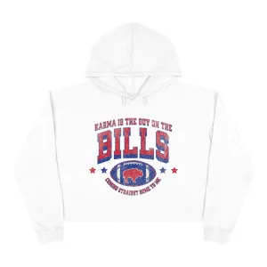 Karma is the guy on the Bill Cropped Hoodie
