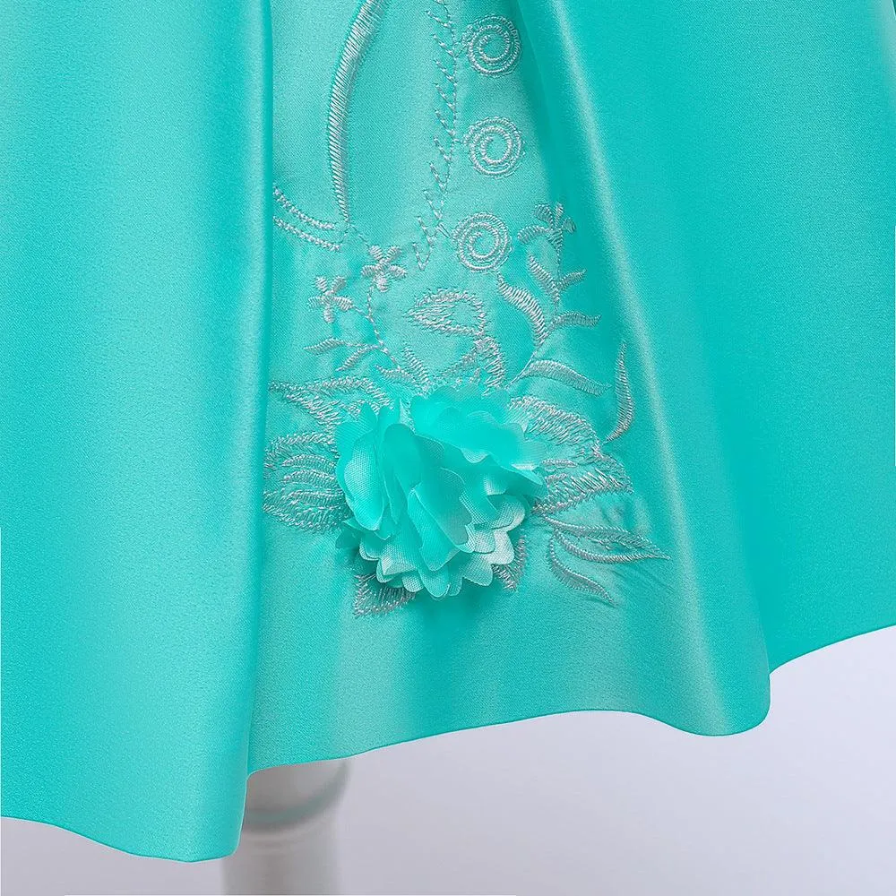 Kids Girls Bow Embroidered Pengpeng Skirt Children's Dress Wholesale Girls Dresses