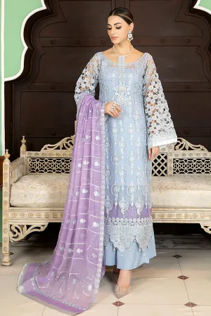 La Bella by Imrozia Embroidered Chiffon Collection – L-233 Tiffany