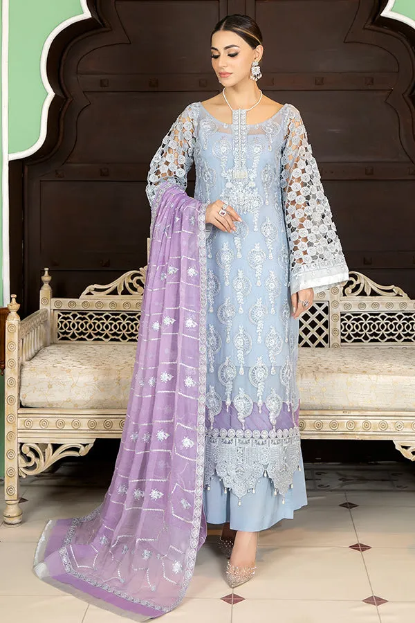 La Bella by Imrozia Embroidered Chiffon Collection – L-233 Tiffany
