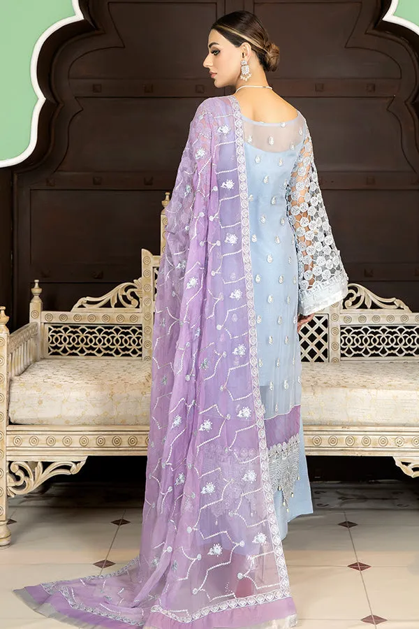 La Bella by Imrozia Embroidered Chiffon Collection – L-233 Tiffany