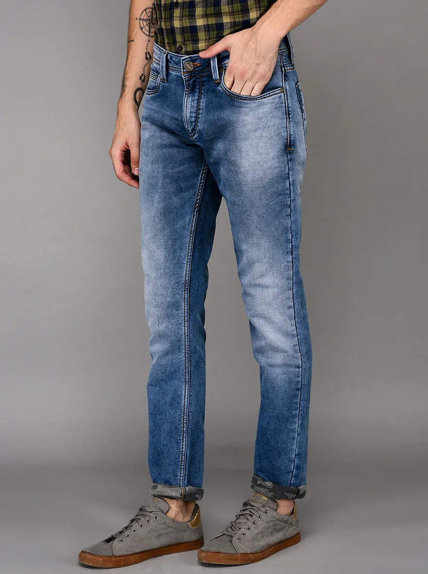 Light Blue Slim Fit Jeans | JadeBlue