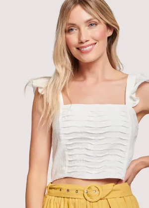 Lost   Wander White Wandering Free Crop Top