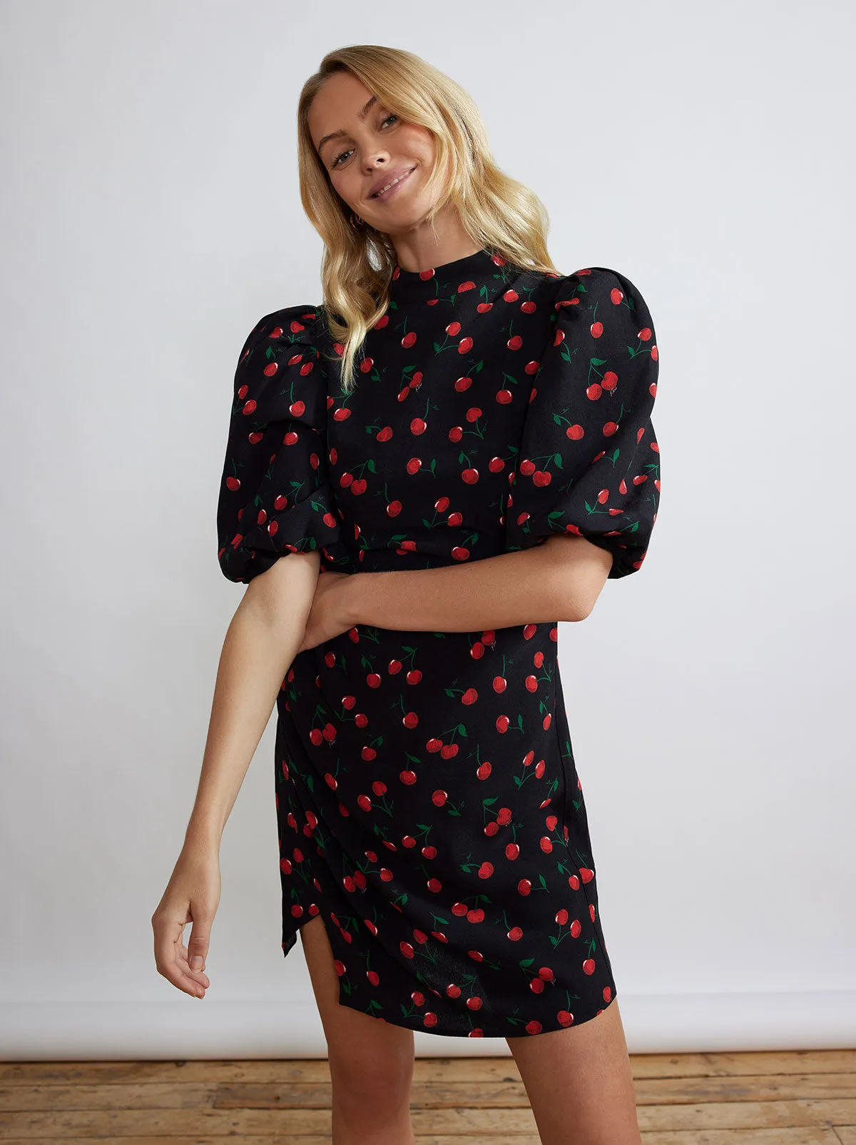 Maisie Black Cherry Mini Dress