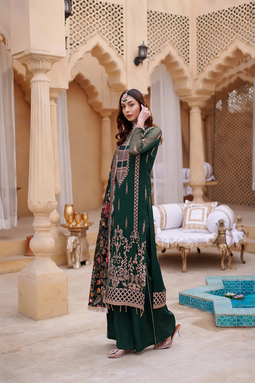 Maryam's Afsaneh Embroidered Formal Festive Collection – A-02