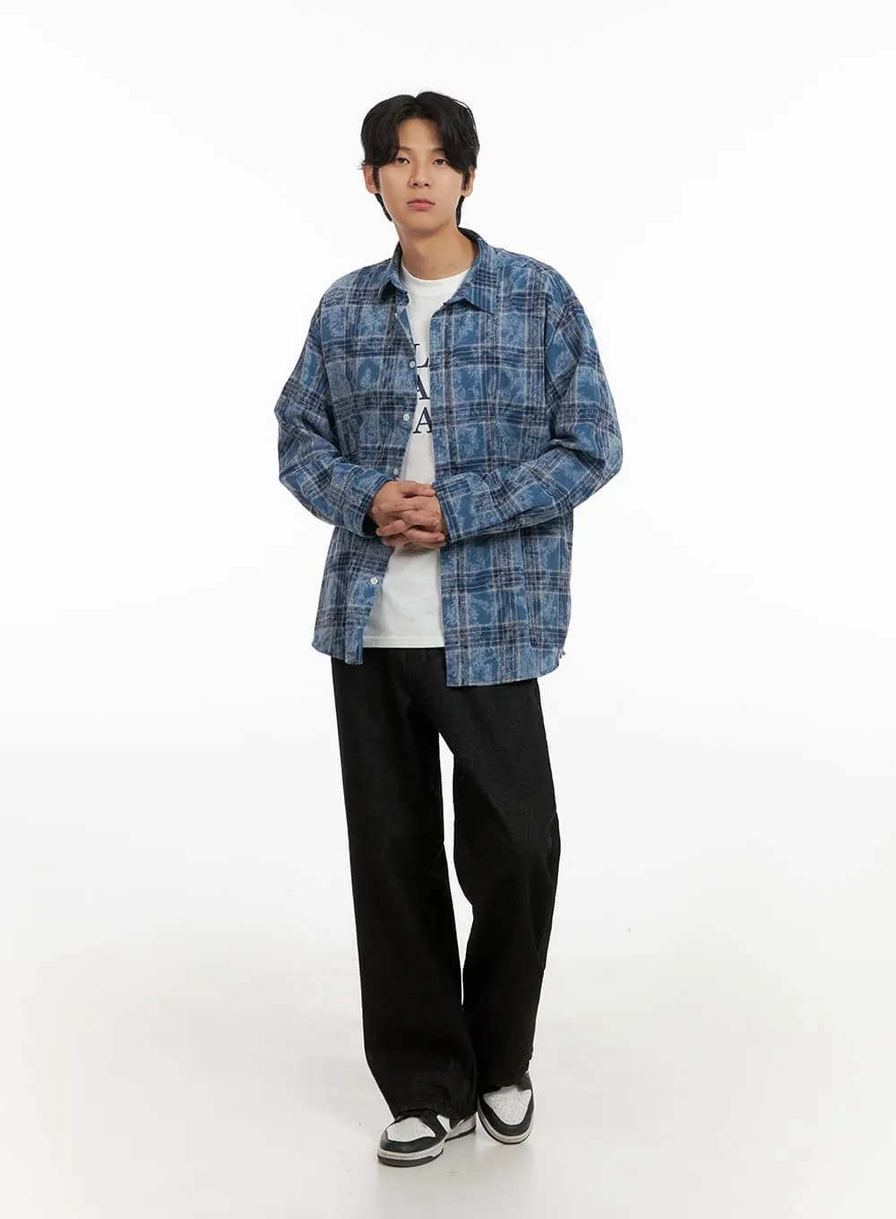 Men's Basic Wide Leg Pants IY410